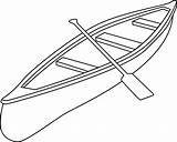 Canoe Clip Outline Coloring Sketch Clipart Choose Board Colouring Pages Kids sketch template