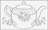 Teapot Tea Teapots Tazas Coloringhome Bordar Cuadros Print Freebie Hudsonsholidays Mano Mexicano sketch template