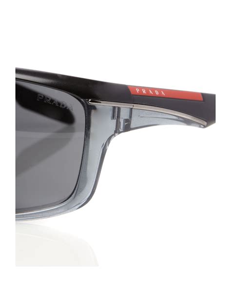 Prada Linea Rossa Mens Ps 01ns Sunglasses In Gray For Men
