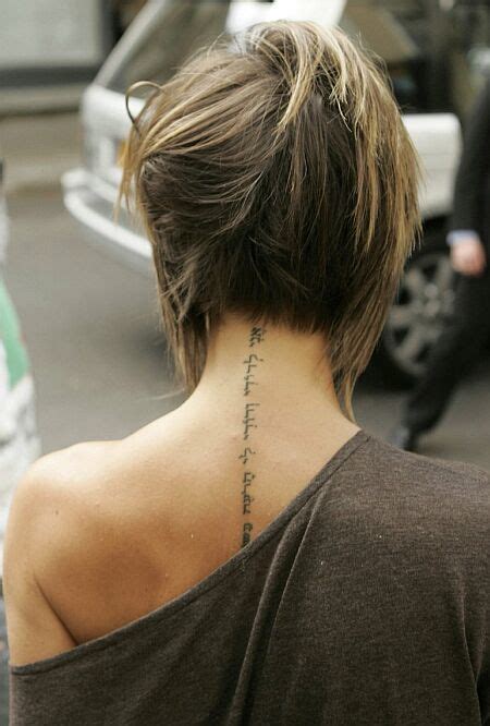 Music And Lifestyle Victoria Beckham Tattoos