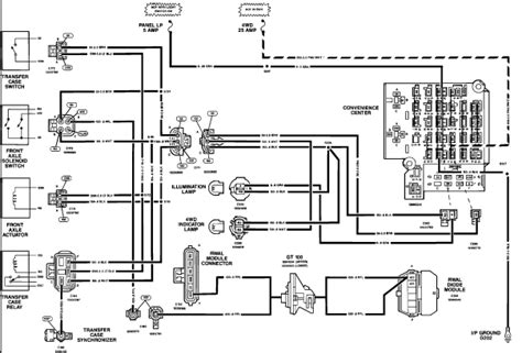 chevy  actuator wiring diagram qa  front axle transfer case control