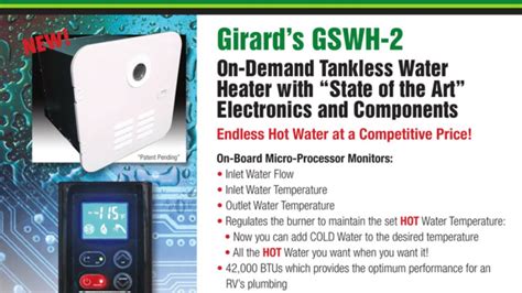 girard gswh  tankless hot water heater unboxing youtube