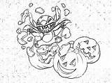 Coloring Pages Halloween Monster sketch template