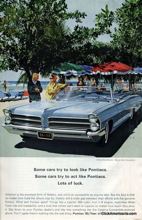 vintage pontiac car ads  click americana