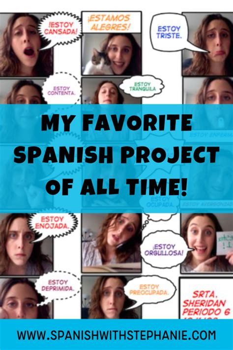ser vs estar spanish selfie project spanish with stephanie