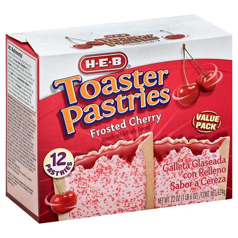 h e b frosted cherry toaster pastries value pack shop toaster