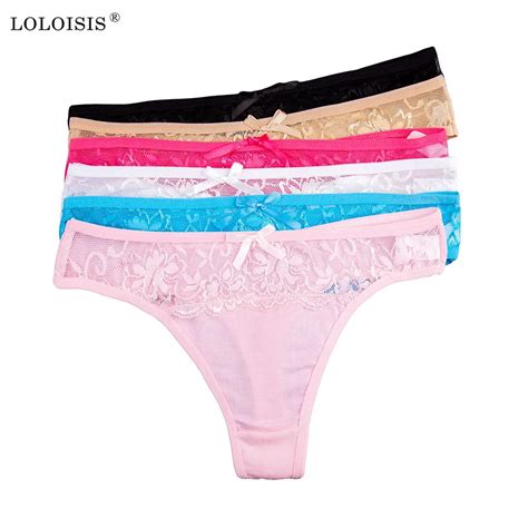 Loloisis Sexy Lady Underwear Solid Color Panties Knickers Thongs For