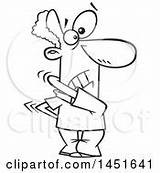 Cartoon Man Scratching Clip Itch Toonaday Lineart Trying His Back Itches Poster Print Illustration Royalty sketch template