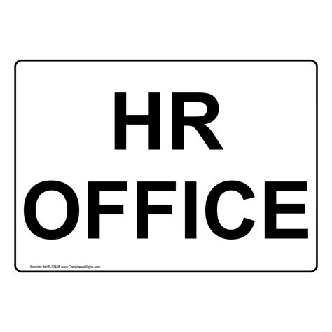 hr office sign nhe