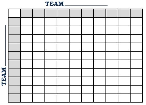 printable football square template football squares template