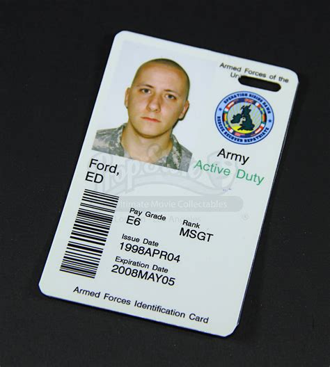 army blue card
