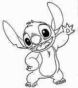 Stitch Coloring Pages Lilo Disney Drawing Easy Colouring Lineart Kids Drawings Cute Cool Et Line Bird Choose Board sketch template