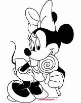 Coloring Minnie Lollipop Mouse Pages Funstuff Disneyclips sketch template