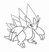 Sandslash Alolan Alola Form Malvorlagen Pokémon Generazione Lass Malen Prima sketch template