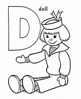 Coloring Alphabet Pages Doll Letter Abc Printable Letters Activity Sheet Classic Kids Book Sheets Print Pre Cartoon Clipart Honkingdonkey Color sketch template