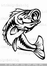 Crappie Bass sketch template