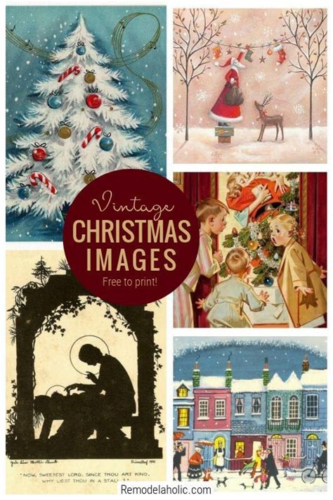 vintage christmas printable images christmas ephemera