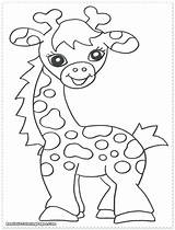 Coloring Jungle Pages Safari Animals Baby Animal African Printables Shower Giraffe Color Cute Preschool Printable Print Templates Kids Zoo Themed sketch template