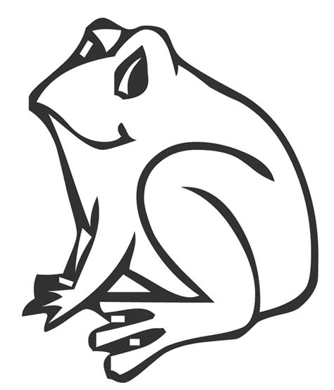 easy frog coloring pages