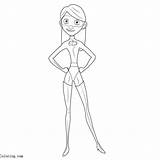 Incredibles Parr sketch template