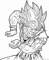 Coloring Dragon Ball Pages Kai Getcolorings Dragonball sketch template
