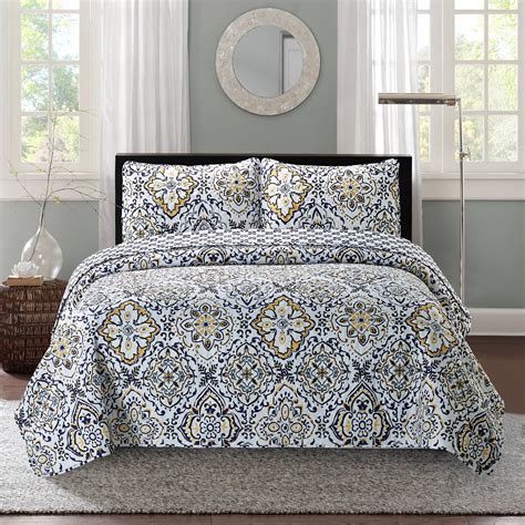 slpr double   piece bedding quilt set king   shams summer lightweight quilted
