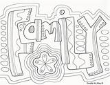 Coloring Word Family Pages Doodle Sheets Printable Colouring Reunion Families Forever Adult Zentangle Color Kids Words Doodles Quote Tree Book sketch template