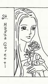Goretti Maria Outline Drawings Deviantart People St Drawing sketch template