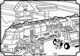 Train Coloring Pages Station Freight Lego Steam Getdrawings Locomotive Getcolorings Drawing Printable sketch template