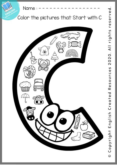 alphabet coloring activity book english created resources