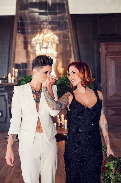 17 dapper brides we re stealing style inspiration from bride and bride♡ wedding lesbian