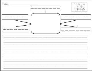 story writing template education printable primary writing st grade
