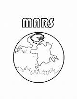 Mars Coloring Pages Planet Printable Color Getcolorings Luna Getdrawings sketch template