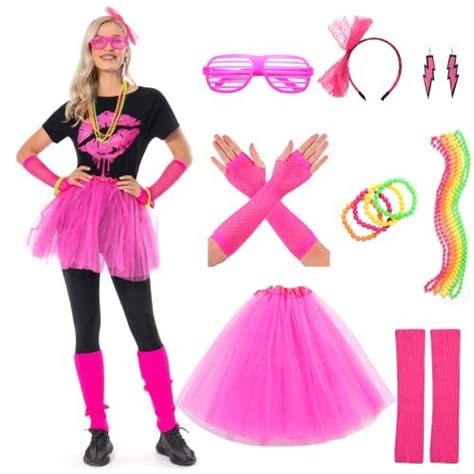 Neon Party Outfits Disco Outfits 90s Fancy Dress 80s Inspired