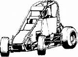 Coloring Go Kart Pages Getcolorings Nascar Race Car sketch template