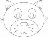 Cat Mask Face Coloring Kids Printable Template Pages Animal Drawing Masks Head Pumpkin Print Studyvillage Templates Halloween Colouring Stencils Carving sketch template