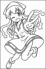 Squid Coloring Girl Wecoloringpage sketch template