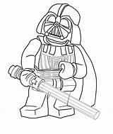 Vader Darth Lego Coloring4free sketch template