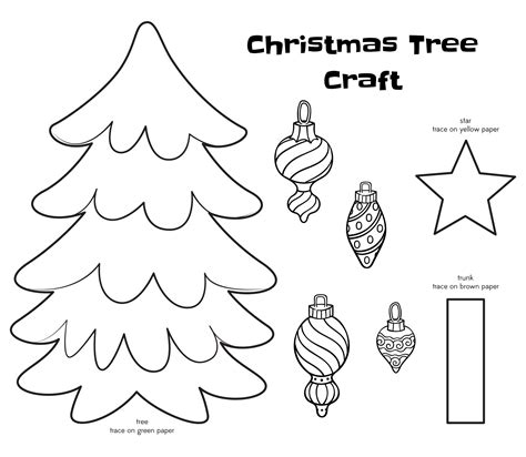 printable christmas crafts  kindergarten