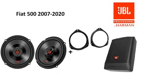 fiat  speakers subwoofer watt audio upgrade jbl premium  watt rms ringen