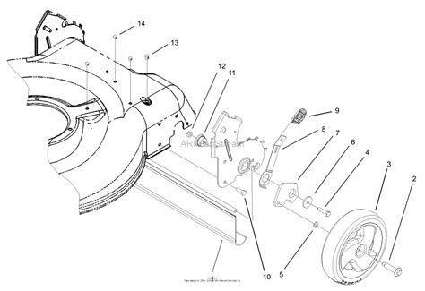 toro   recycler lawnmower  sn   parts diagram   wheel
