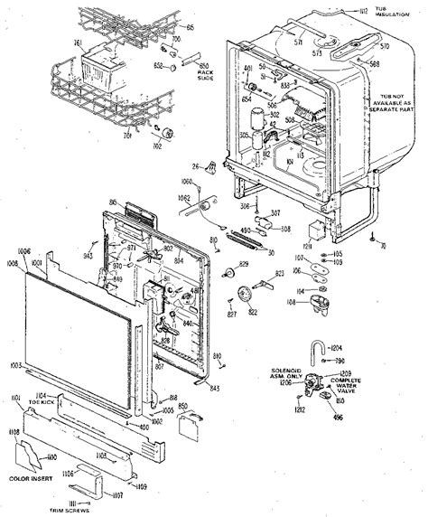 ge dishwasher parts model gsdg sears partsdirect