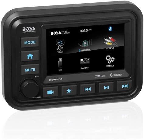boss audio systems mech  multimedia touch screen gauge radio audio player