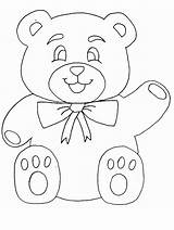 Coloring Bear Teddy Book Library Clipart Pages Tranh Mau Gau Con sketch template