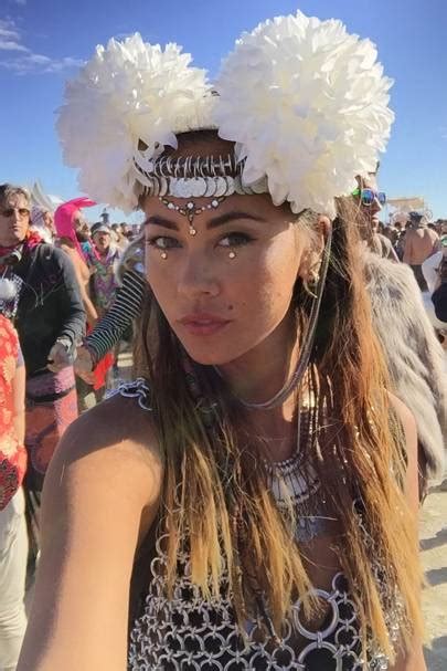 Burning Man Festival Glitter Face Make Up In Your Dreams