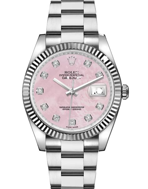 replica rolex datejust pink diamond womens   mm   swiss replica watches