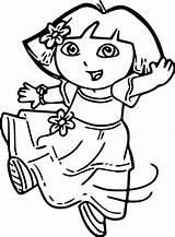 Dora Outfit Wecoloringpage sketch template