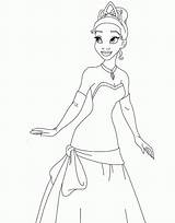 Coloring Tiana Pages Princess Popular Crown Coloringhome sketch template