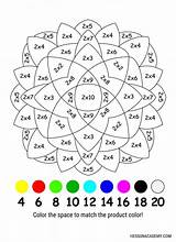 Multiplication Color Number Worksheet Worksheets Navigation Post sketch template