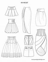 Flat Skirt Drawing Fashion Skirts Sketches Drawings Paintingvalley sketch template